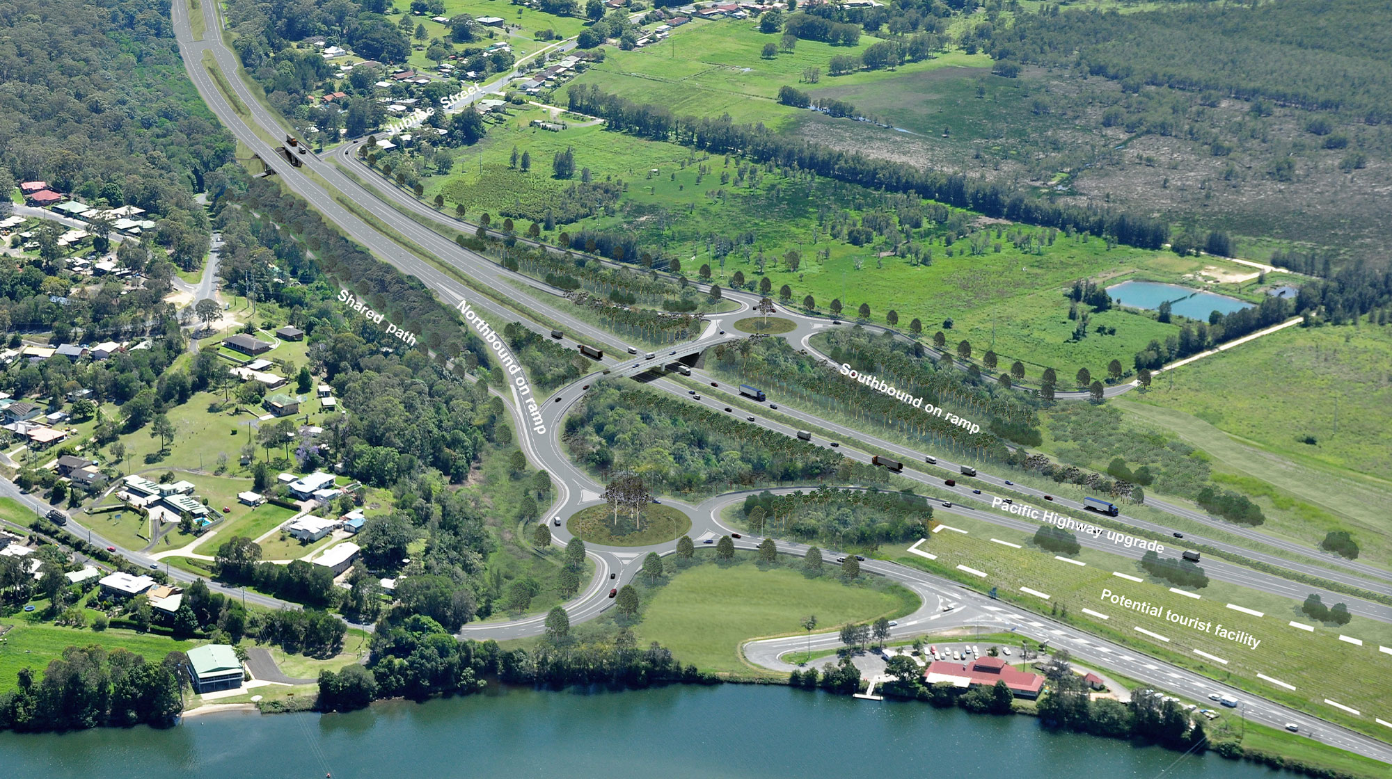 Pacific Highway Upgrade Woolgoolga to Ballina Road Bridge infrastructure by CM+