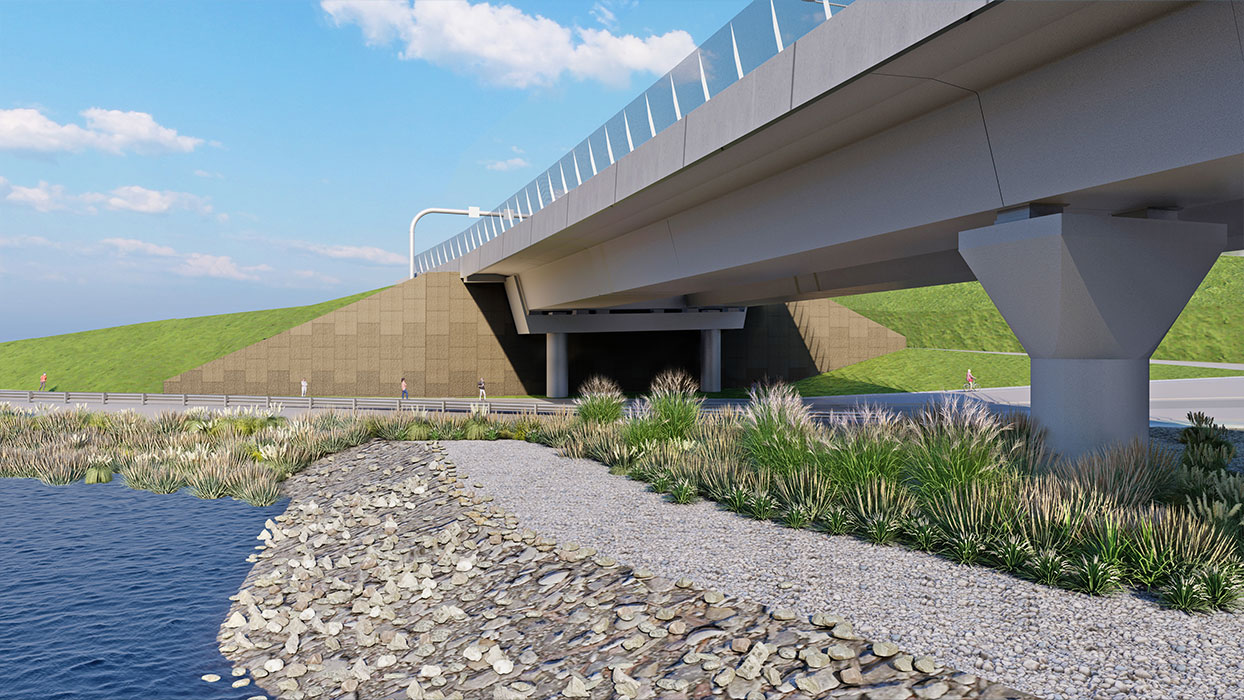 Bridgewater Bridge urban design by CM+